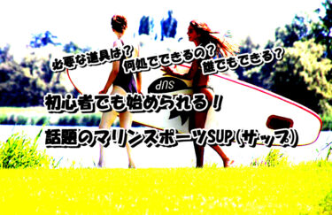 話題のSUP(サップ)は簡単気軽に始められる初心者向けのマリンスポーツ！